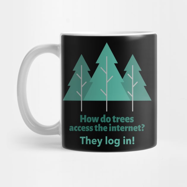 Camping joke How do trees access the internet by BlueRoseHeart